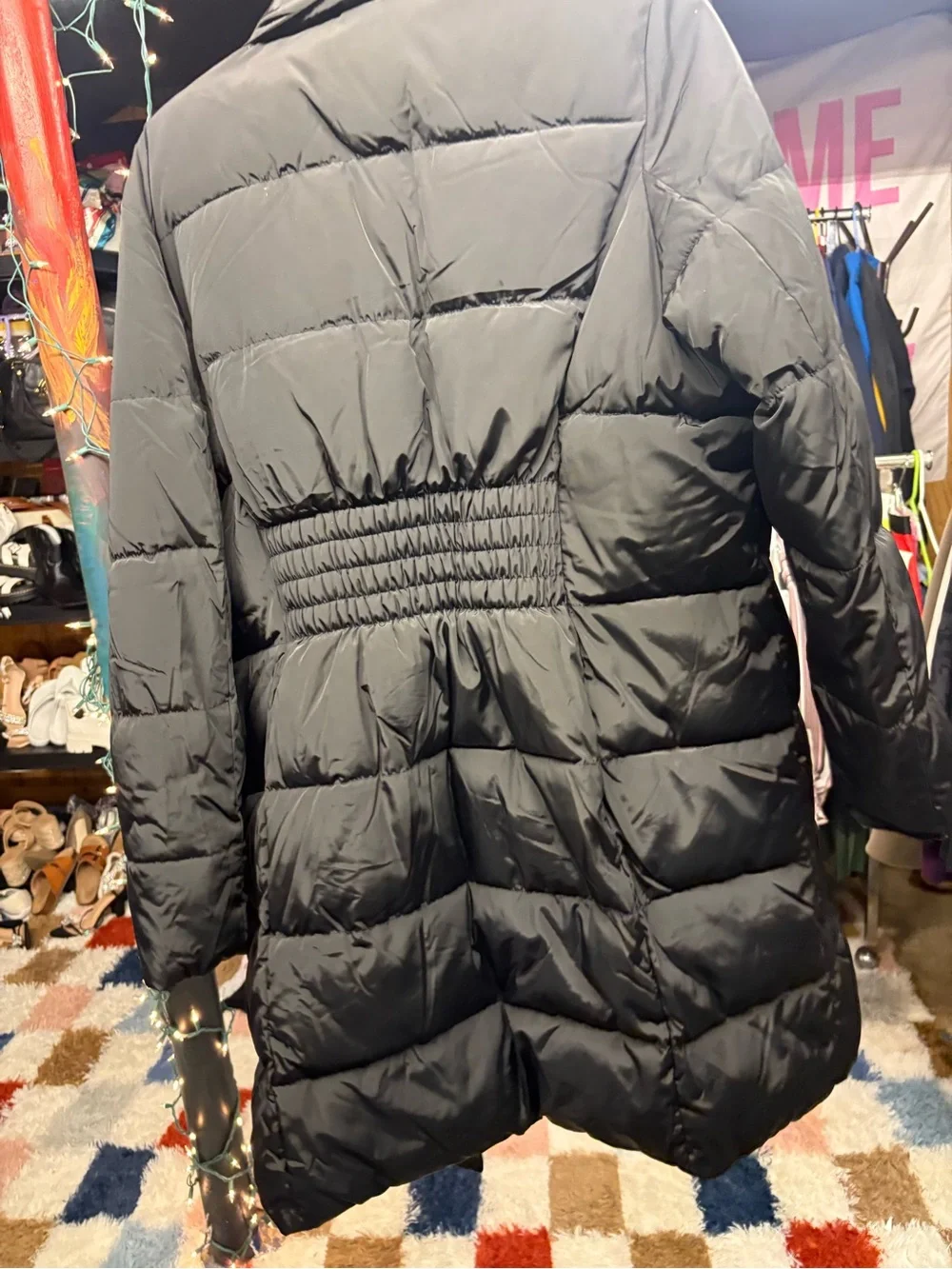 Michael Kors Black Puffer Coat ( LONG)
